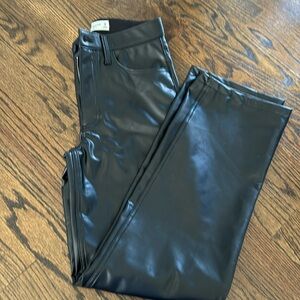 Abercrombie 90s relaxed faux leather pants